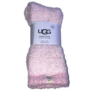 UGG Cozy Seashell Pink Chenille Socks Crew Length NEW Womens 5-10